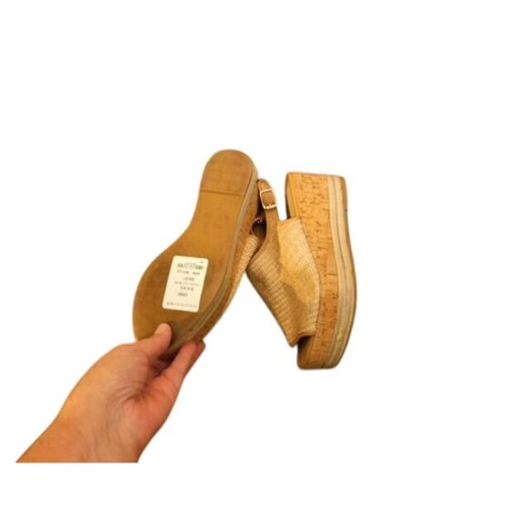 Steven by Steve Madden Size 9.5 Woven Slingback Platform Heels - Picture 4 of 4